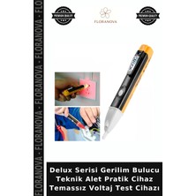 Floranova Delux Serisi Gerilim Bulucu Teknik Alet Pratik Cihaz Temassız Voltaj Test Cihazı