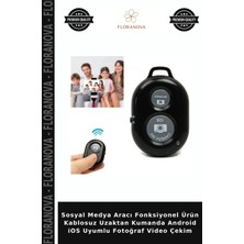 Floranova Sosyal Medya Aracı Fonksiyonel Ürün Kablosuz Uzaktan Kumanda Android Ios Uyumlu Fotoğraf Video Çekim
