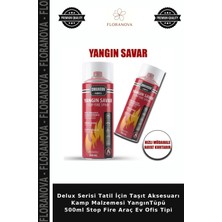 Floranova Delux Serisi Tatil Için Taşıt Aksesuarı Kamp Malzemesi Yangıntüpü 500ML Stop Fire Araç Ev Ofis Tipi
