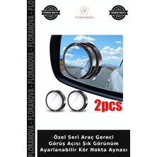 Floranova Özel Seri Araç Gereci Görüş Açısı Şık Görünüm Ayarlanabilir Kör Nokta Aynası
