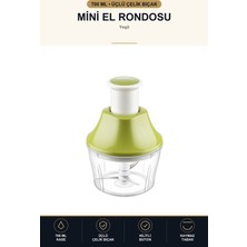Viracasa Basmalı Mini El Rondosu 700 ml Manuel Doğrayıcı Üçlü Çelik Bıçaklı Soğan Sarımsak Yeşil
