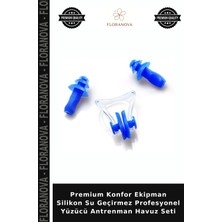 Floranova Premium Konfor Ekipman Silikon Su Geçirmez Profesyonel Yüzücü Antrenman Havuz Seti