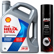 Shell Helıx Extra Pro Af 5W-30 5 Litre + Balata Spreyi 500 ml