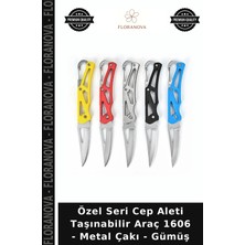 Floranova Özel Seri Cep Aleti Taşınabilir Araç 1606 - Metal Çakı - Gümüş