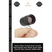 Floranova Seyir Cihazı Turizm Aracı Avcılık Aleti Dürbün Rus Metal Zoom Optik 25X175 Mini Parmak 1000M 86M