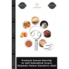 Floranova Premium Sunum Hazırlığı Ev Şefi Kahvaltılık Çırpıcı Ekipmanı Hamur Karıştırıcı Aleti