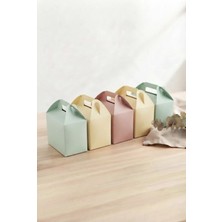 Creapack  10X14 cm El Geçmeli 5'li Karton Hediye Kutu , Karışık Renkler