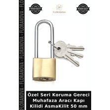Floranova Özel Seri Koruma Gereci Muhafaza Aracı Kapı Kilidi Asmakilit 50 mm