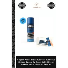 Floranova Yaşam Alanı Hava Kalitesi Kokusuz Ortam Sprey Ev Araç Split Hijyen Bakım Koku Giderici 200 ml