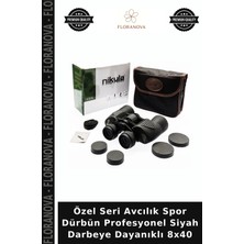 Floranova Özel Seri Avcılık Spor Dürbün Profesyonel Siyah Darbeye Dayanıklı 8X40