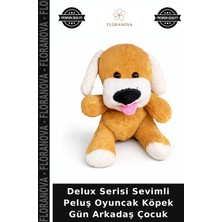 Floranova Delux Serisi Sevimli Peluş Oyuncak Köpek Gün Arkadaş Çocuk