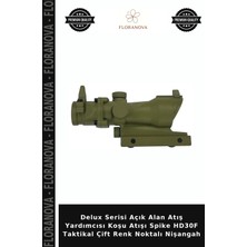 Floranova Delux Serisi Açık Alan Atış Yardımcısı Koşu Atışı Spike HD30F Taktikal Çift Renk Noktalı Nişangah