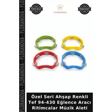 Floranova Özel Seri Ahşap Renkli Tef 94-430 Eğlence Aracı Ritimcalar Müzik Aleti