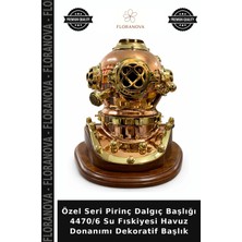 Floranova Özel Seri Pirinç Dalgıç Başlığı 4470/6 Su Fıskiyesi Havuz Donanımı Dekoratif Başlık