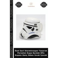 Floranova Özel Seri Stormtrooper Tasarım Porselen Kupa Bardak Ofis Kupası Genç Odası Sıcak Içecek