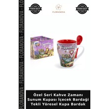 Floranova Özel Seri Kahve Zamanı Sunum Kupası Içecek Bardaği Tekli Yöresel Kupa Bardak