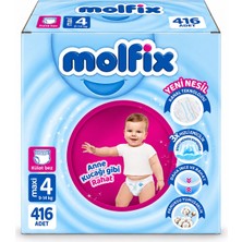 Molfix Külot Bebek Bezi 4 Beden 9-14 kg Maxi 416 Adet Dev Ekonomik Fırsat Pk
