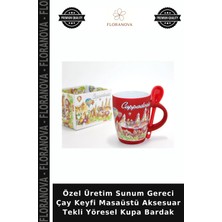 Floranova Özel Üretim Sunum Gereci Çay Keyfi Masaüstü Aksesuar Tekli Yöresel Kupa Bardak