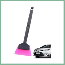 Bşk Virgo Mini Saplı Silikon Çekçek Ragle Cam Filmi Çekme Uygulama Aparatı 6X22CM Siyah Pembe BSK2026