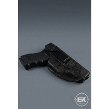 Erol Av 9 mm Desenli Deri Iç Taşıma Silah Kılıfı – Siyah