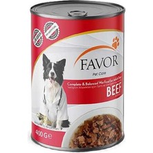 Hilera Favor Biftekli Yetişkin Köpek Konservesi 400GR