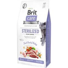 Hilera Brit Care Tahılsız Hipoalejenik Kilo Kontrolü Için Ördekli Kısırlaştırılmış Kedi Maması 7kg