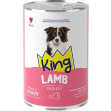 Hilera King Sos Içerisinde Et Parçacıklı Kuzu Etli Köpek Konservesi 400GR