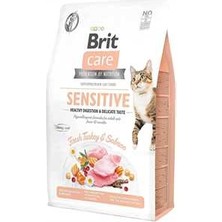 Hilera Brit Care Hassas Mideli Kediler Için Hindili ve Somonlu Yetişkin Kedi Maması 7kg