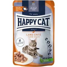 Hilera Happy Cat Ördekli Tahılsız Yetişkin Kedi Yaş Maması 85GR