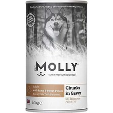 Hilera Molly Sos Içerisinde Kuzu Etli ve Tatlı Patatesli Yetişkin Köpek Konservesi 400GR