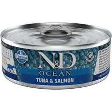 Hilera Nd Ocean Tahılsız Tuna Balıklı ve Somonlu Kedi Konservesi 70GR