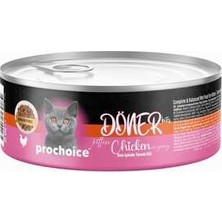 Hilera Prochoice Döner Sos Içinde Tavuk Etli Tam ve Dengeli Yavru Kedi Konservesi 70GR