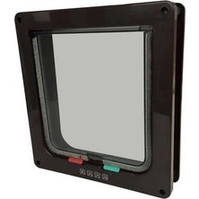 Hilera M-Pets Doras Dört Yollu Kedi Kapısı Kahverengi 250X233MM
