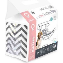 Hilera M-Pets Diapers Dişi Köpekler Için Külot (M) 10LU
