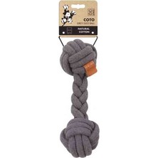 Hilera M-Pets Coto Grey Duo Ball Örgü Oyuncak 28CM