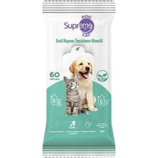 Hilera Supreme Yeşil Çaylı Kedi ve Köpek Temizleme Mendili 60 Adet