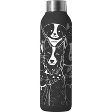 Hilera M-Pets Petjoy Purrfect Pet Family Termos Siyah Beyaz 500ML
