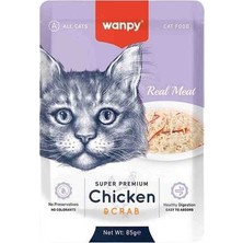 Hilera Wanpy Pouch Tavuklu ve Yengeçli Kedi Konservesi 85GR
