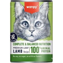 Hilera Wanpy Tahılsız %100 Gerçek Et Kuzulu Yetişkin Kedi Konservesi 375GR