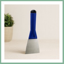 Bşk Virgo 80 mm Metal Kazıma Spatulası (Plastik Saplı, Kapaklı) BSK2026