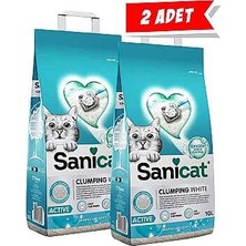 Hilera Sanicat Active Aktif Oksijenli Dezenfektan Marsilya Sabun Kokulu Kedi Kumu 10LT (2 Adet)