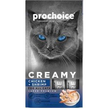 Hilera Prochoice Creamy Tavuklu ve Karidesli Krema Kedi Ödül Maması 4X15GR
