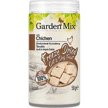 Hilera Garden Mix Dondurularak Kurutulmuş Kediler ve Köpek Için Tavuklu Ödül Maması 50GR