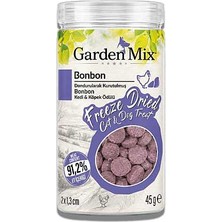 Hilera Garden Mix Dondurularak Kurutulmuş Kediler ve Köpekler Için Tavuklu Tavuk Ciğerli Ödül Maması 45GR