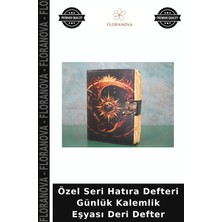Floranova Özel Seri Hatıra Defteri Günlük Kalemlik Eşyası Deri Defter