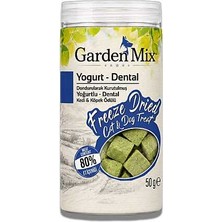 Hilera Garden Mix Dondurularak Kurutulmuş Kediler ve Köpekler Için Diş Sağlığı Yoğurtlu ve Tavuklu Ödül Maması 50GR