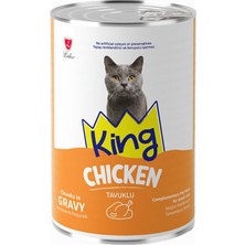 Hilera King Sos Içerisinde Et Parçacıklı Tavuklu Kedi Konservesi 400GR