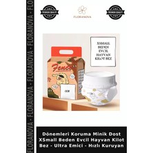 Floranova Dönemleri Koruma Minik Dost Xsmall Beden Evcil Hayvan Kilot Bez - Ultra Emici - Hızlı Kuruyan
