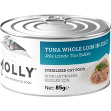 Hilera Molly Jöle Içerisinde Ton Balıklı Kısırlaştırılmış Kedi Konservesi 85GR