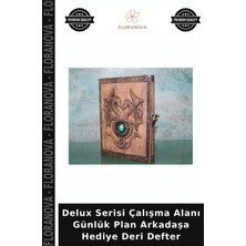Floranova Delux Serisi Çalışma Alanı Günlük Plan Arkadaşa Hediye Deri Defter